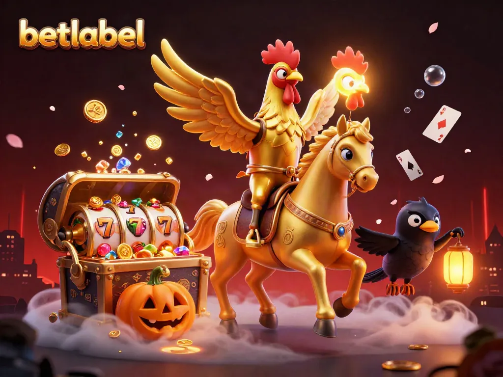 Experience the thrill of betlabel's midnight casino with a golden rooster headless horseman.